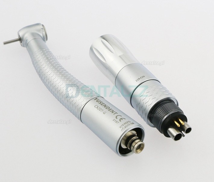 YUSENDENT® CX207-GN-PQ Rękojeść światłowodowa Kompatybilny z NSK ( 1x Szybkozłączka + 2 xTurbina stomatologiczna)