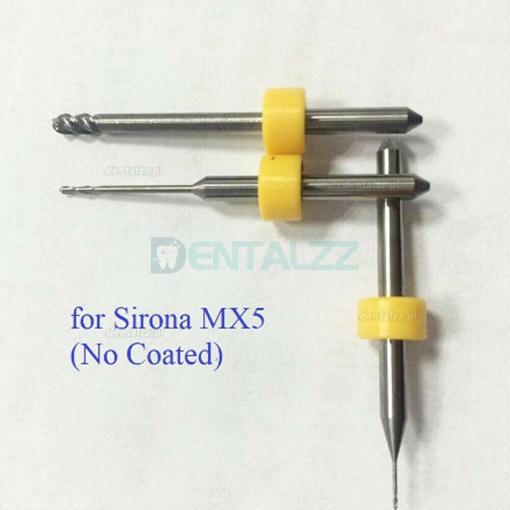 1 Szt. Dental Cad Cam wiertła frezarskie z tlenku cyrkonu pasują Sirona MX5 0.5mm/1mm/2.5mm