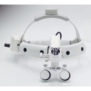 2.5X420mm Stomatologiczna chirurgiczna lupa medyczna z Lampa czołowa LED DY-105 Opaska na głowę