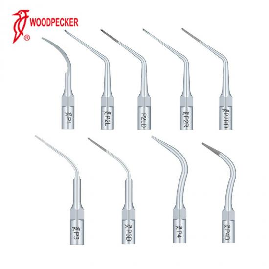 10 Sztuk Woodpecker Końcówka do skalera Periodontologia P1 P2L P2R P2LD P2RD P3 P3D P4 P4D Kompatybilny z EMS