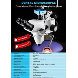 Stomatologiczny mikroskop operacyjny z kamerą do terapii kanałowej na unit fotela dentystycznego