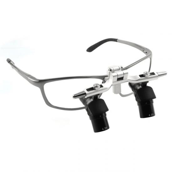 Lupy Stomatologiczne 4.0X/5.0X/6.0X 350–450 mm Uchylne Ergonomiczne Ergo Lupy Stomatologiczne 4.0X/5.0X/6.0X 350–450 mm Uchylne Ergonomiczne Ergo