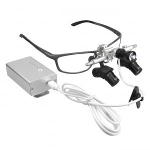 Lupa Stomatologiczna 4.0X/5.0X/6.0X 350–450 mm Uchylna Ergonomiczna 48° z Lampą LED 5W