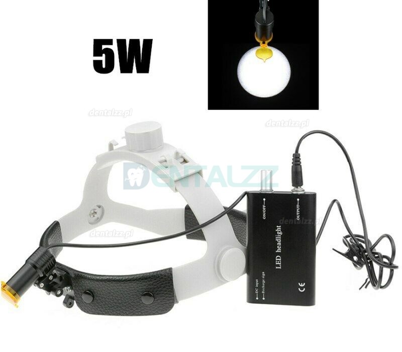 5W Lampa czołowa operacyjne LED z latarką czołową z filtrem + aluminiowa skrzynka