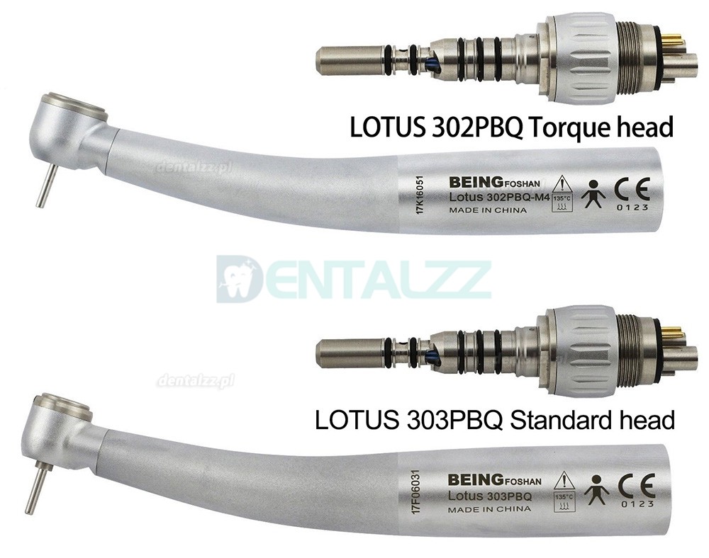 BEING Lotus 302/303PBQ Turbina stomatologiczna z światłem led z szybkozłączka kompatybilny KAVO