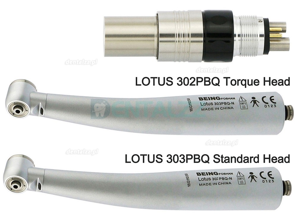 BEING Lotus 302/303PBQ Światłowód turbina stomatologiczna z szybkozłączka kompatybilny z NSK Phatelus