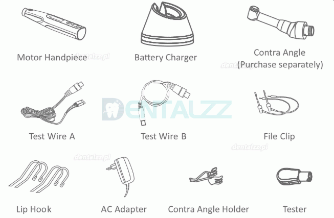 YUSENDENT COXO C-smart Mini AP Mikrosilnik Endodontyczny z wbudowanym Endometrem 2 in 1