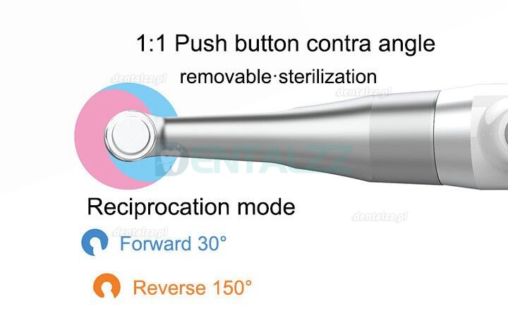 YUSENDENT COXO C-Smart-Mini Mikrosilniki endodontyczne bezprzewodowa kątnica 1: 1