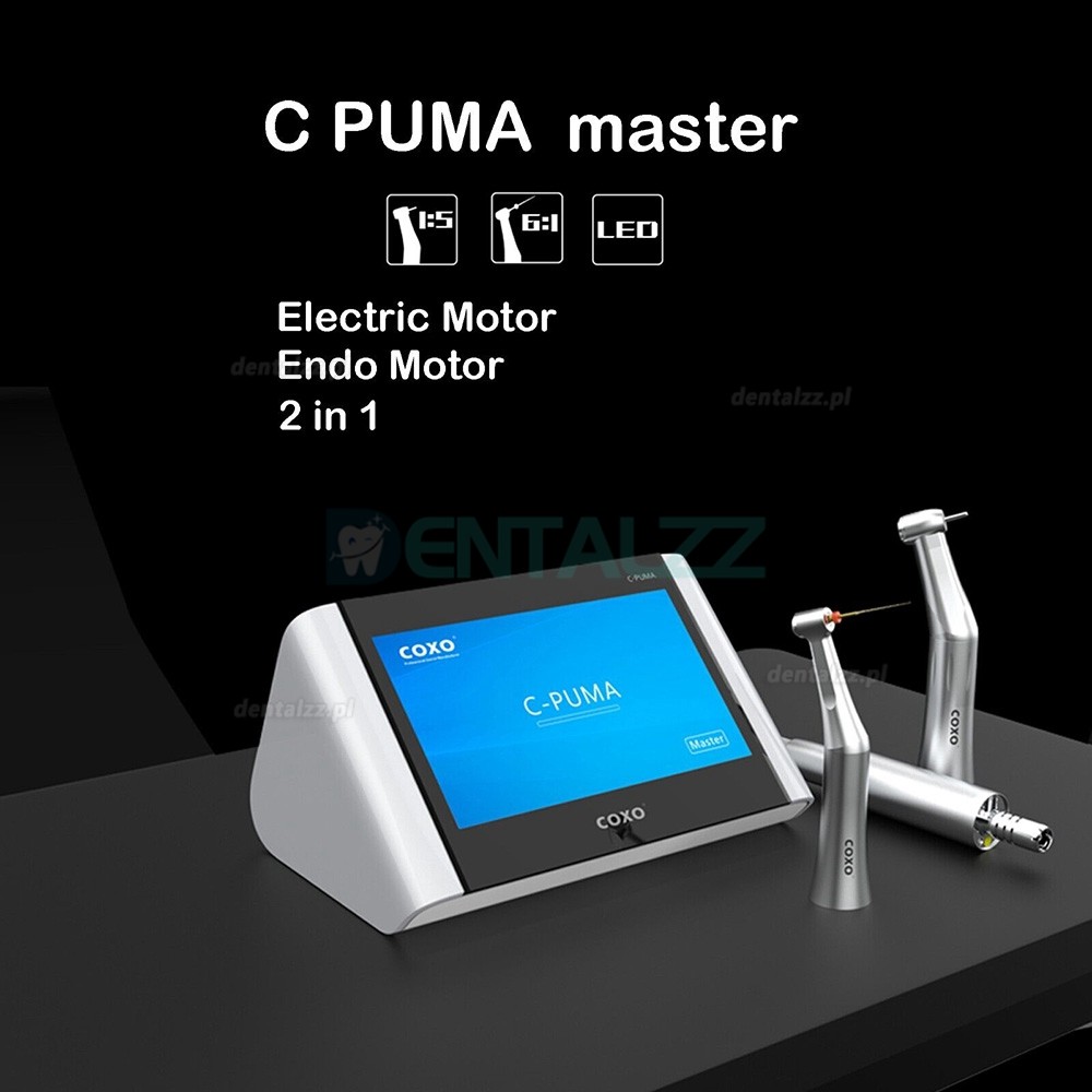 YUSENDENT COXO C PUMA Master Elektryczny silnik endodontyczny z kątnicą 6:1 i 1:5