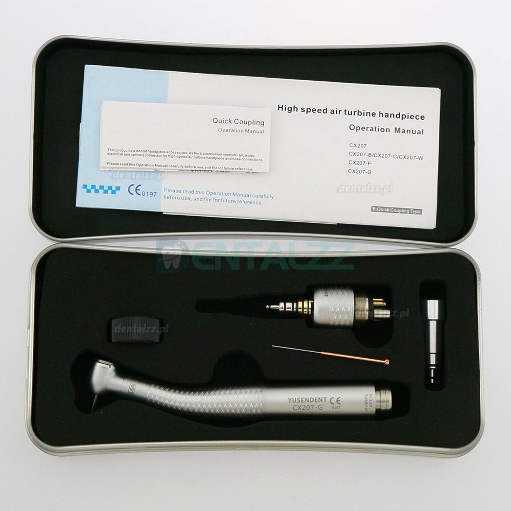 YUSENDENT® CX207-GS-PQ Turbina stomatologiczna z szybkozłączka Kompatybilny z W&H Roto