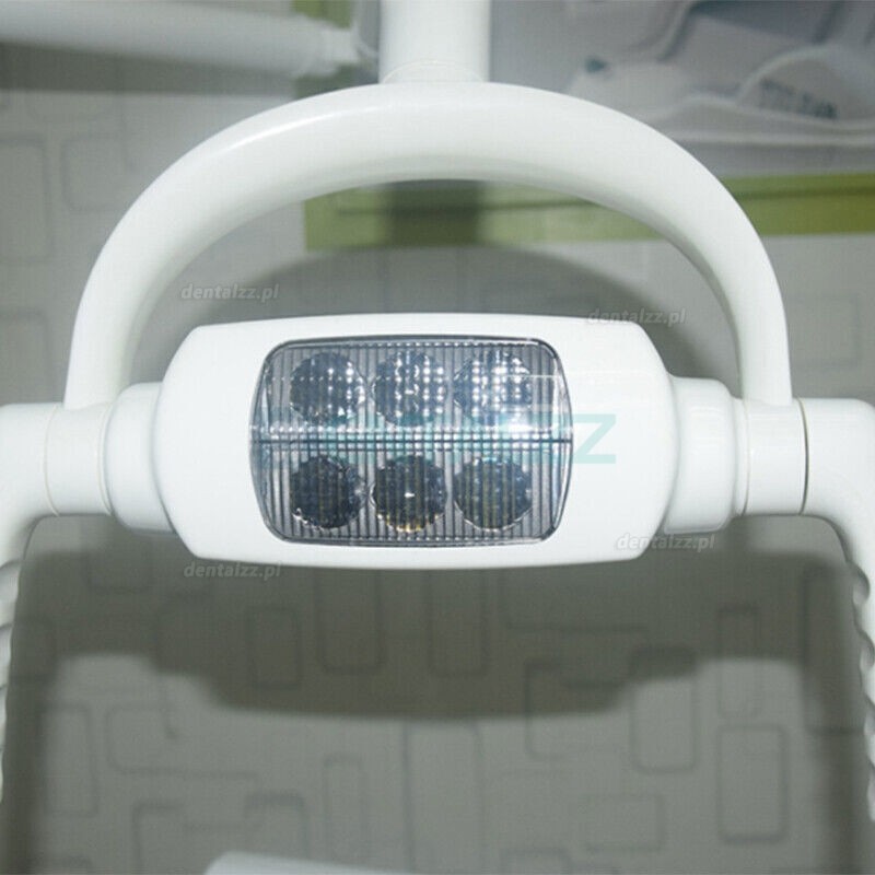 Lampa główna do montażu na suficie lampa operacyjna LED do jamy ustnej bezcieniowa 6 soczewek LED z ramieniem