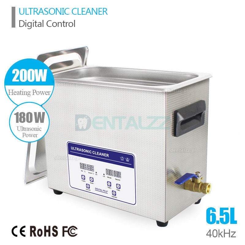 6.5L Wielofunkcyjna ultradźwiękowa maszyna do czyszczenia do użytku domowego z obwodami biżuterii dentystycznej