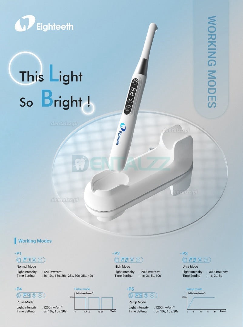 Eighteeth Curing Pen-E Lampy polimeryzacyjne LED bezprzewodowe