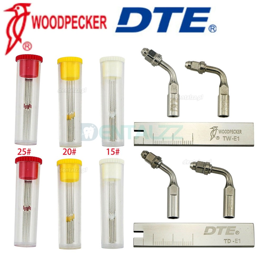 Woodpecker DTE Końcówka endodontyczny Uchwyt na pilnik skaler klucza Kit kompatybilny z Satelec EMS
