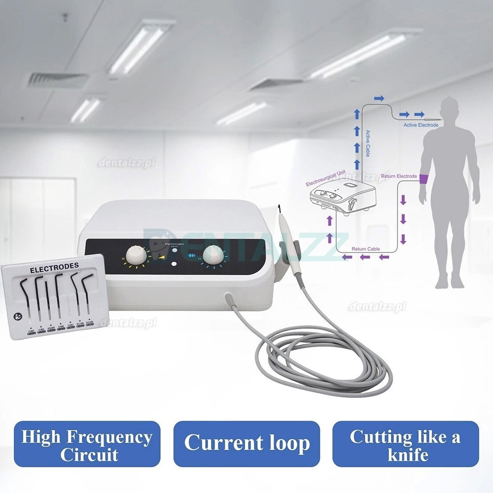 ES-01 Stomatologiczny elektrochirurg chirurgiczny skalpel tnący jednostka elektrochirurgiczna z 7 elektrodami