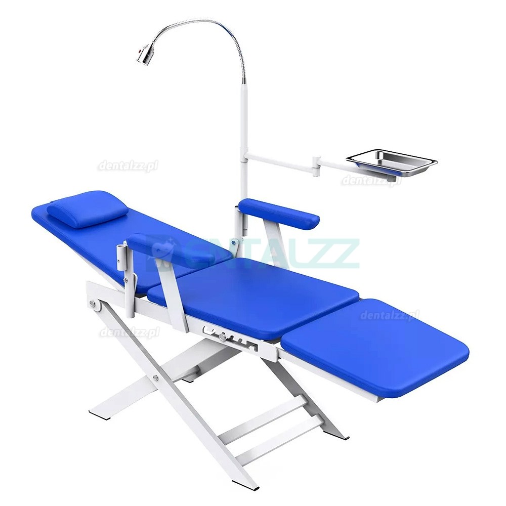 Przenośny Składany Fotel Stomatologiczny z Lampą LED i Tacą