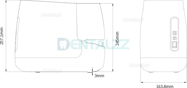 Fussen F200 Skaner płyt fosforowych skaner PSP do obrazowania rentgenowskiego dentystycznego