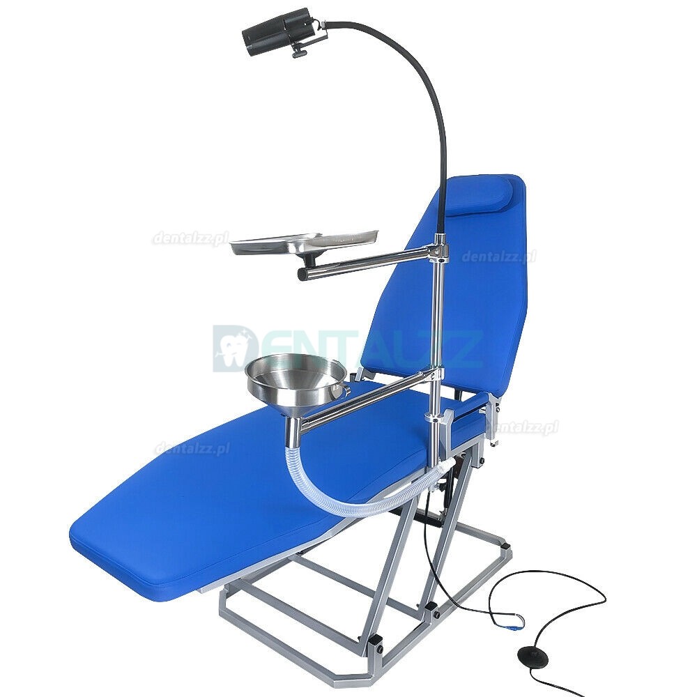 Greeloy Przenośne krzesło składane z zimnym światłem LED i kompletem tacy na instrumenty GU-P109