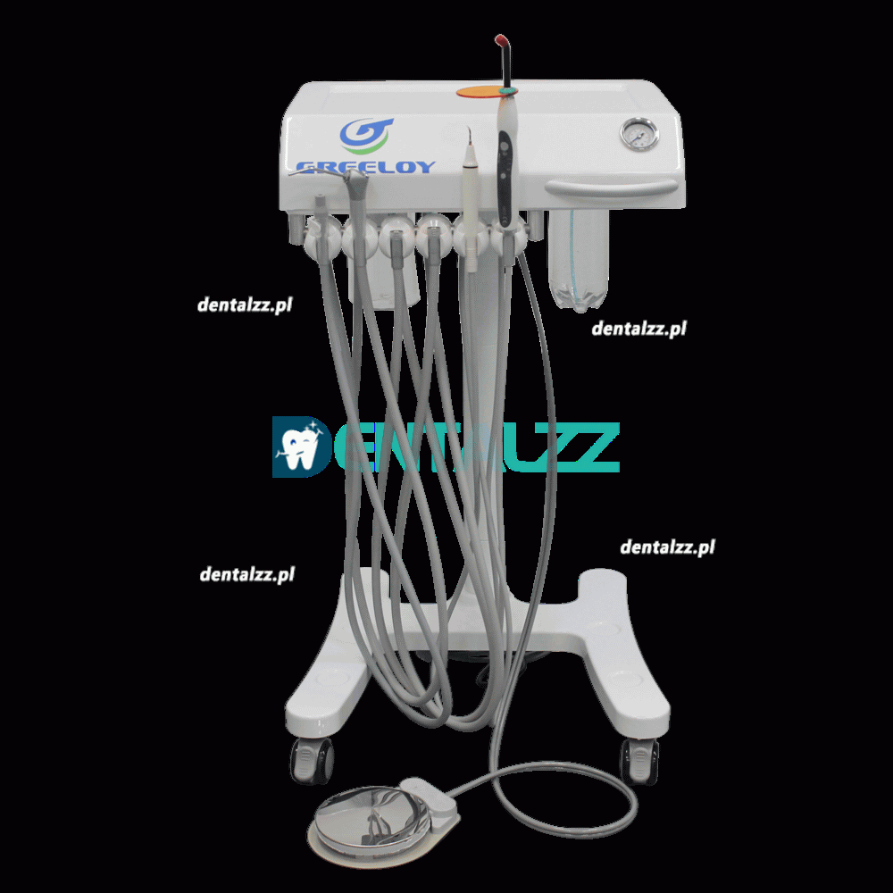 Greeloy® GU-P302 Mobilny unit stomatologiczny wbudowane światło utwardzające LED i skaler ultradźwiękowy