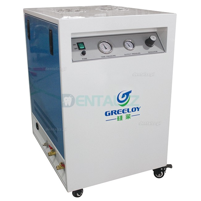 Greeloy® Bezolejowa sprężarka powietrza do medycyny dentystycznej z cichą szafką GA-61X