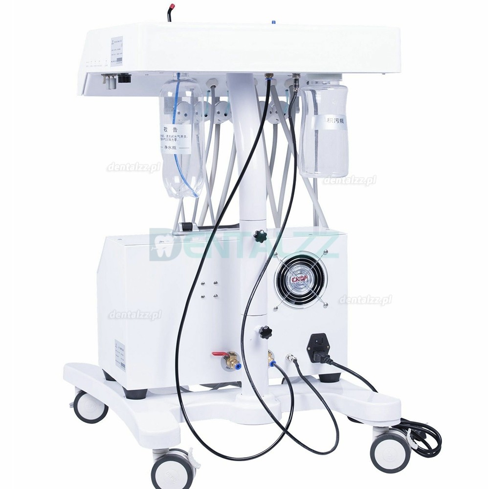 Greeloy GU-P302 Mobilny wózek dentystyczny ze sprężarką powietrza GU-P300+ lampa utwardzająca + rękojeść do skalera