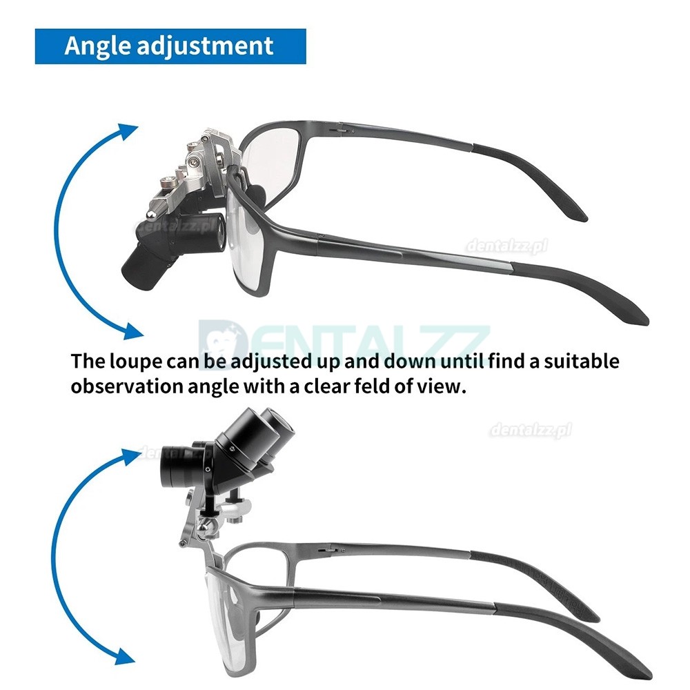 Lupy Stomatologiczne 4.0X/5.0X/6.0X 350–450 mm Uchylne Ergonomiczne Ergo Lupy Stomatologiczne 4.0X/5.0X/6.0X 350–450 mm Uchylne Ergonomiczne Ergo