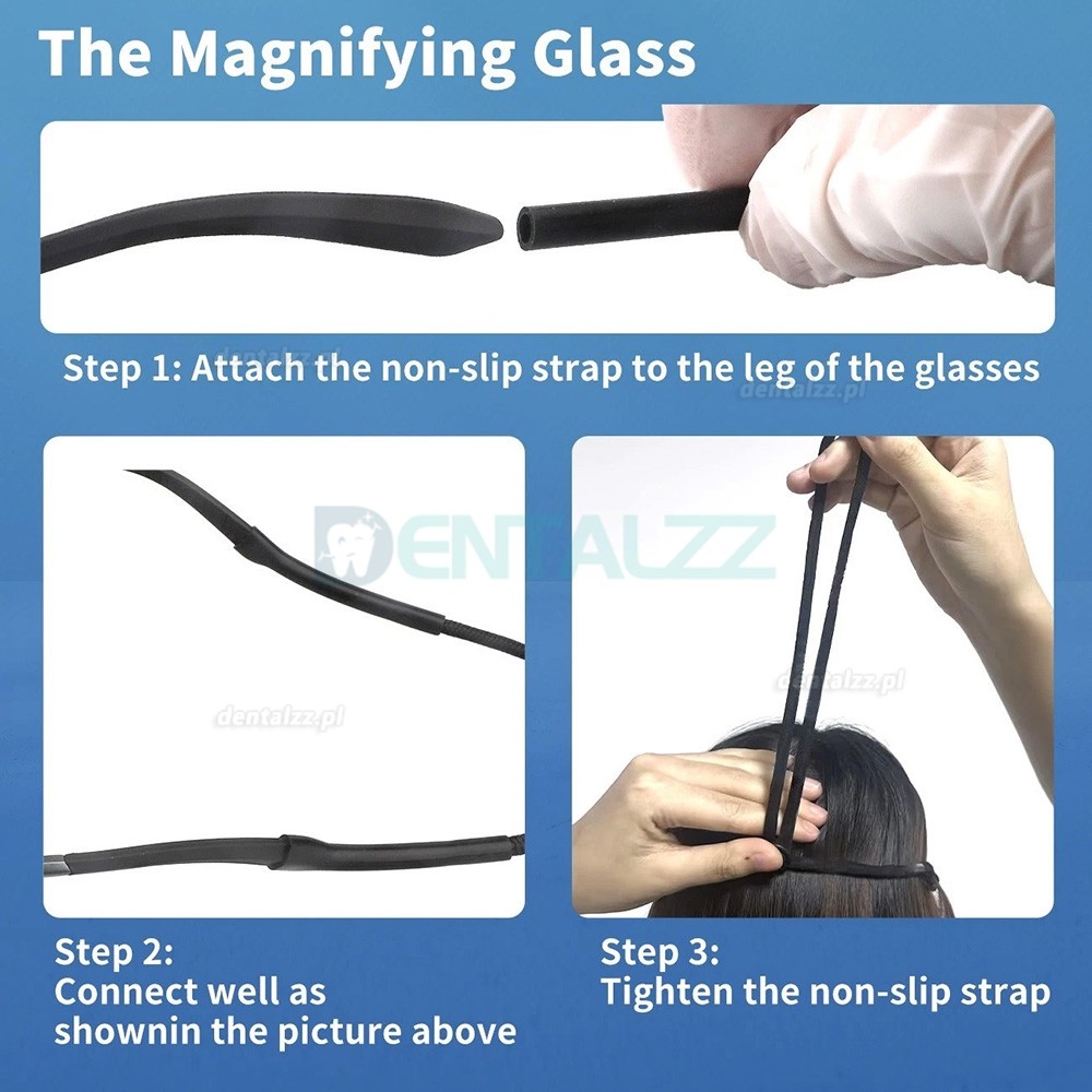 Lupy Stomatologiczne 4.0X/5.0X/6.0X 350–450 mm Uchylne Ergonomiczne Ergo Lupy Stomatologiczne 4.0X/5.0X/6.0X 350–450 mm Uchylne Ergonomiczne Ergo