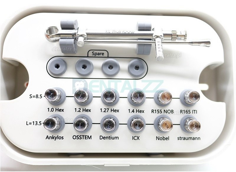 Implant dentystyczny klucz dynamometryczny z grzechotką 10-70NCM 12* wkrętaki & 1* klucz dynamometryczny