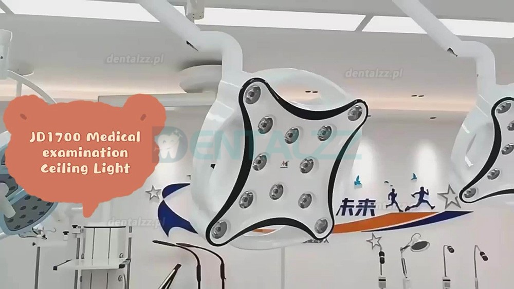 JD1700 Lampa chirurgiczna LED z podwójną głowicą dla stomatologicznych medycznych i weterynaryjnych
