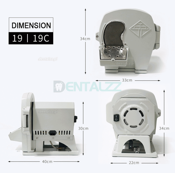 JG-19 Obcinarka do gipsu suchy / mokry do laboratorium dentystycznego