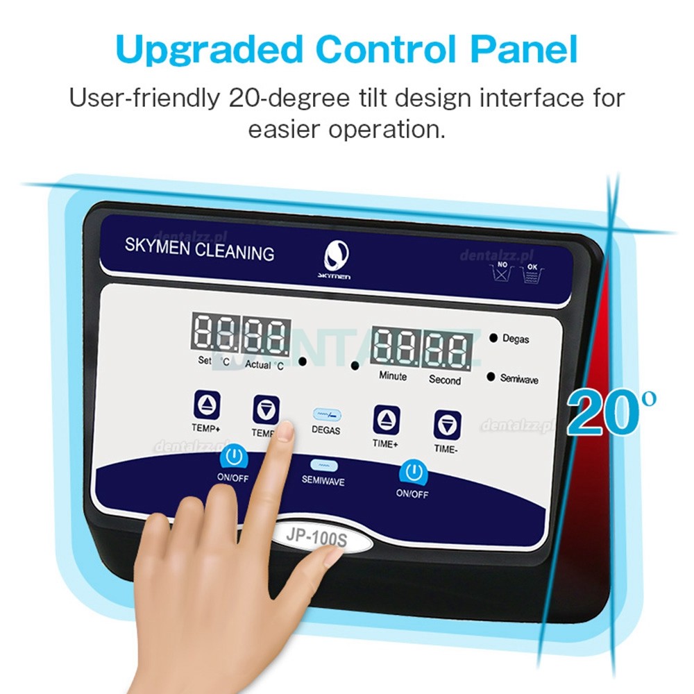 30L Myjka ultradźwiękowa stal nierdzewnaz mechaniczną kontrolą temperatury i zegarem JP-100S