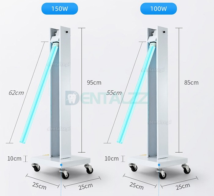 Mobilny wózek sterylizatora UV Lampa dezynfekcyjna UVC Bakteriobójcza lampa sterylizująca UV z kółkami