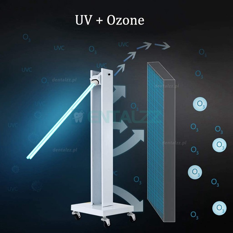Mobilny wózek sterylizatora UV Lampa dezynfekcyjna UVC Bakteriobójcza lampa sterylizująca UV z kółkami