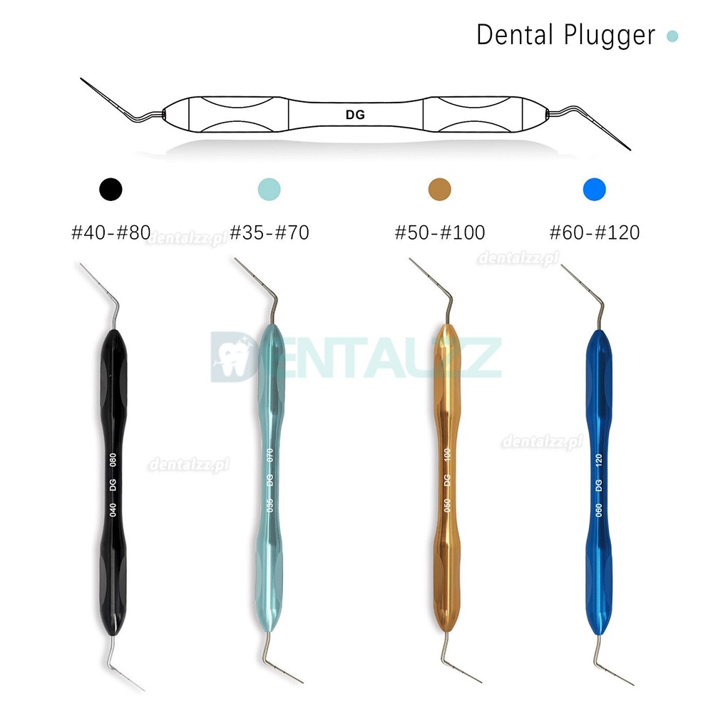 Endo Buchanan Końcówka do ręcznego pluggera NITI Fill zestaw do wypełniania endodontycznego 4 rozmiary