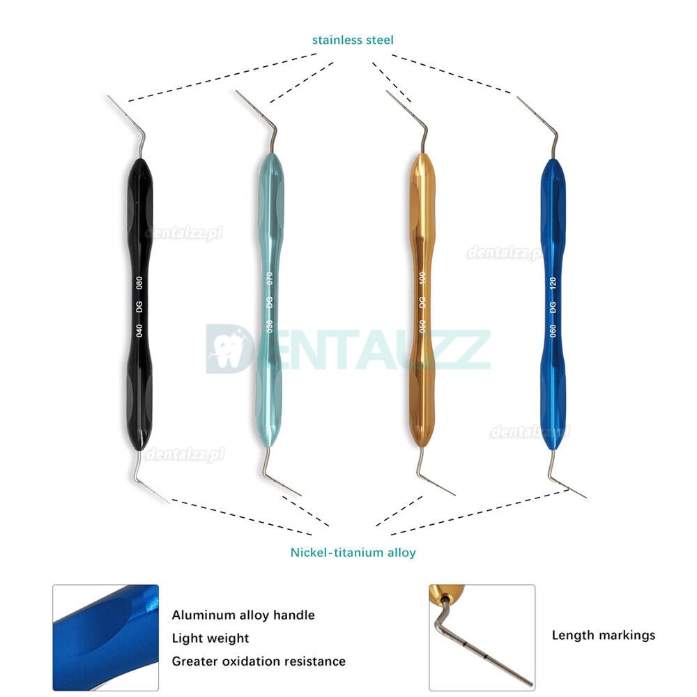 Endo Buchanan Końcówka do ręcznego pluggera NITI Fill zestaw do wypełniania endodontycznego 4 rozmiary