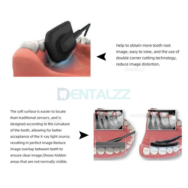 Cyfrowy czujnik stomatologiczny RVG system obrazowania wewnątrzustnego dentystycznego
