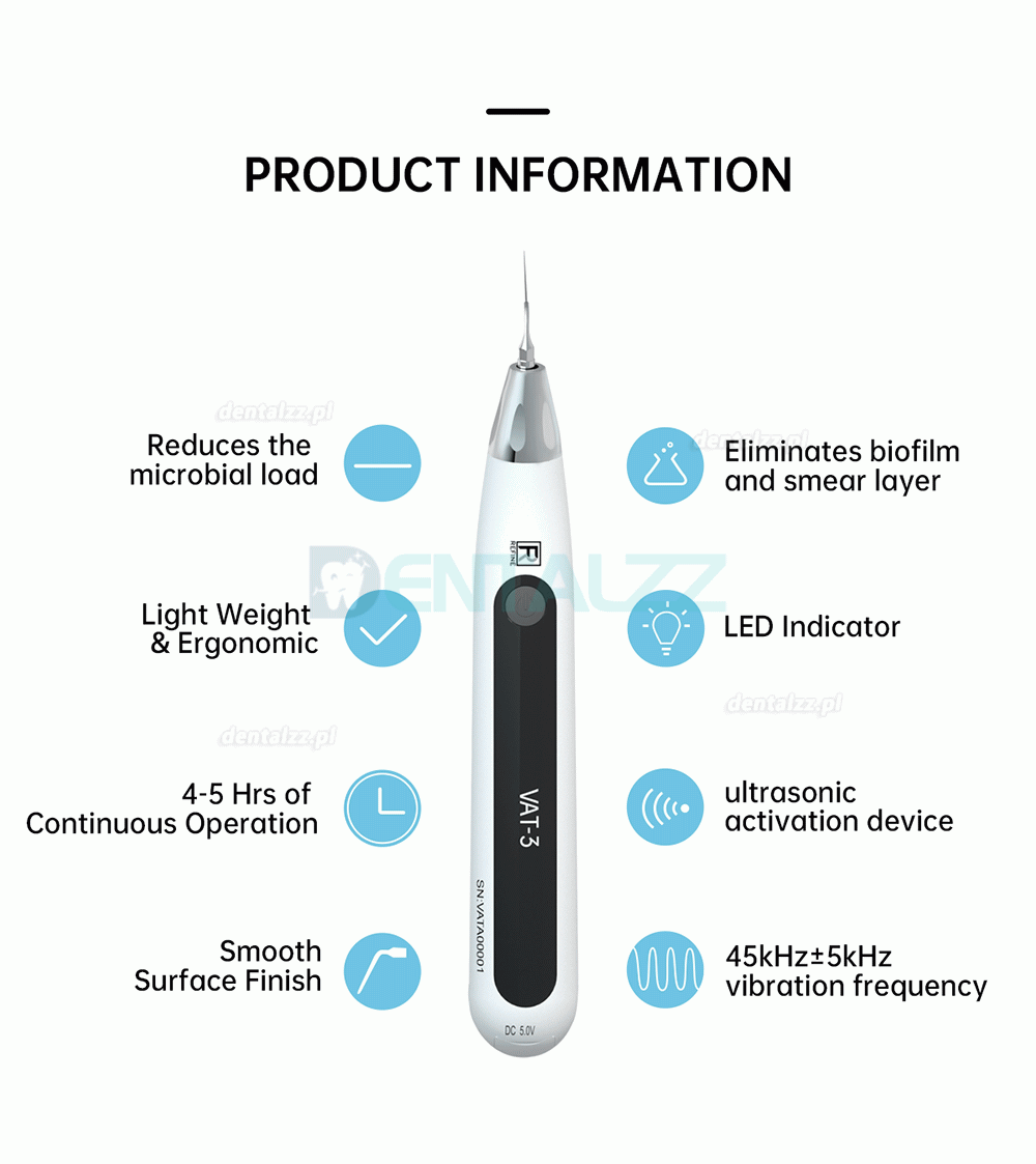 REFINE VAT-3 Endodontyczny aktywator ultradźwiękowy endoaktywator Irygator dźwiękowy bezprzewodowy