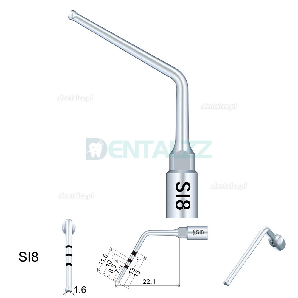Woodpecker Zestaw Końcówek Implantologicznych 6 Szt. SL1 SI2 SI5 SI7 S18 S19 Woodpecker Zestaw Końcówek Implantologicznych 6 Szt. SL1 SI2 SI5 SI7 S18 S19