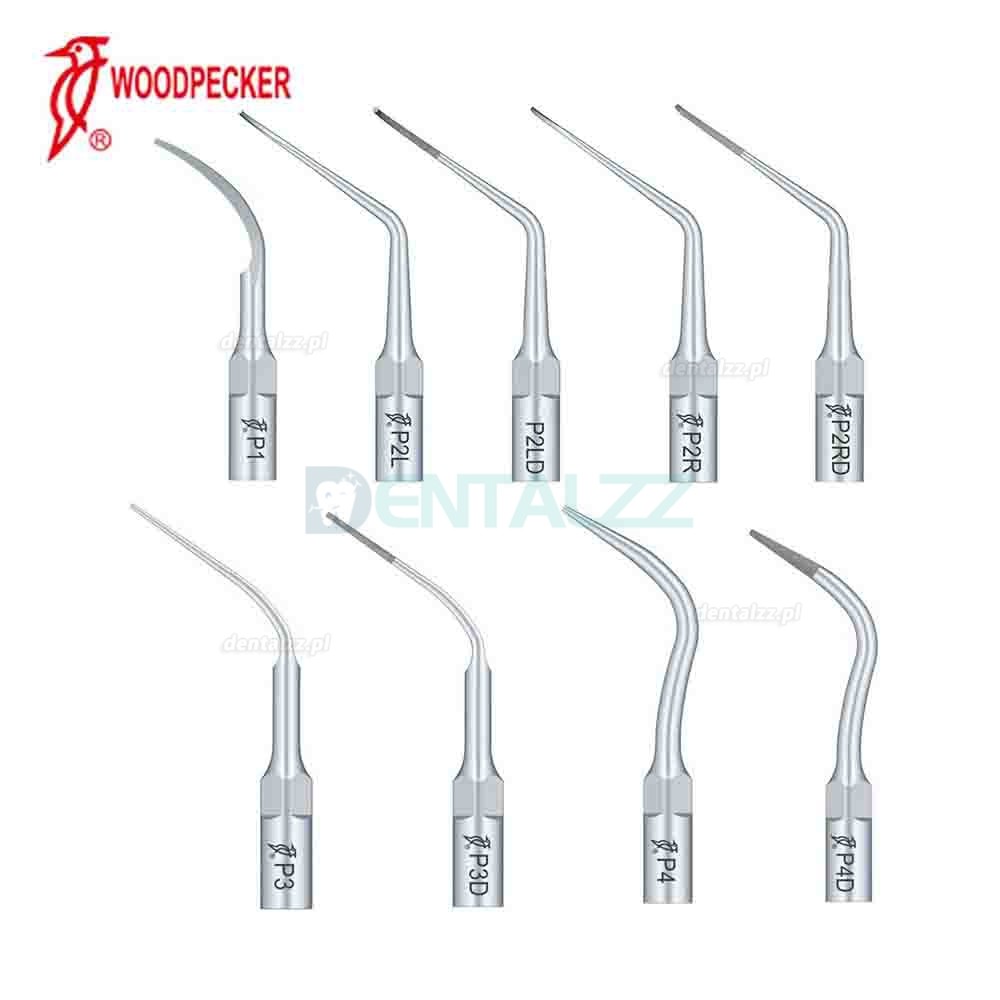 10 Sztuk Woodpecker Końcówka do skalera Periodontologia P1 P2L P2R P2LD P2RD P3 P3D P4 P4D Kompatybilny z EMS