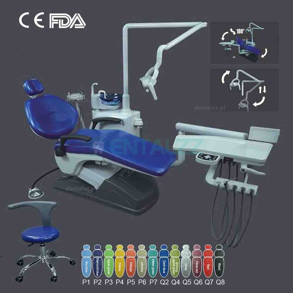 Tuojian TJ2688 A1-1 Fotel dentystyczny sterowany komputerowo ze skóry PU