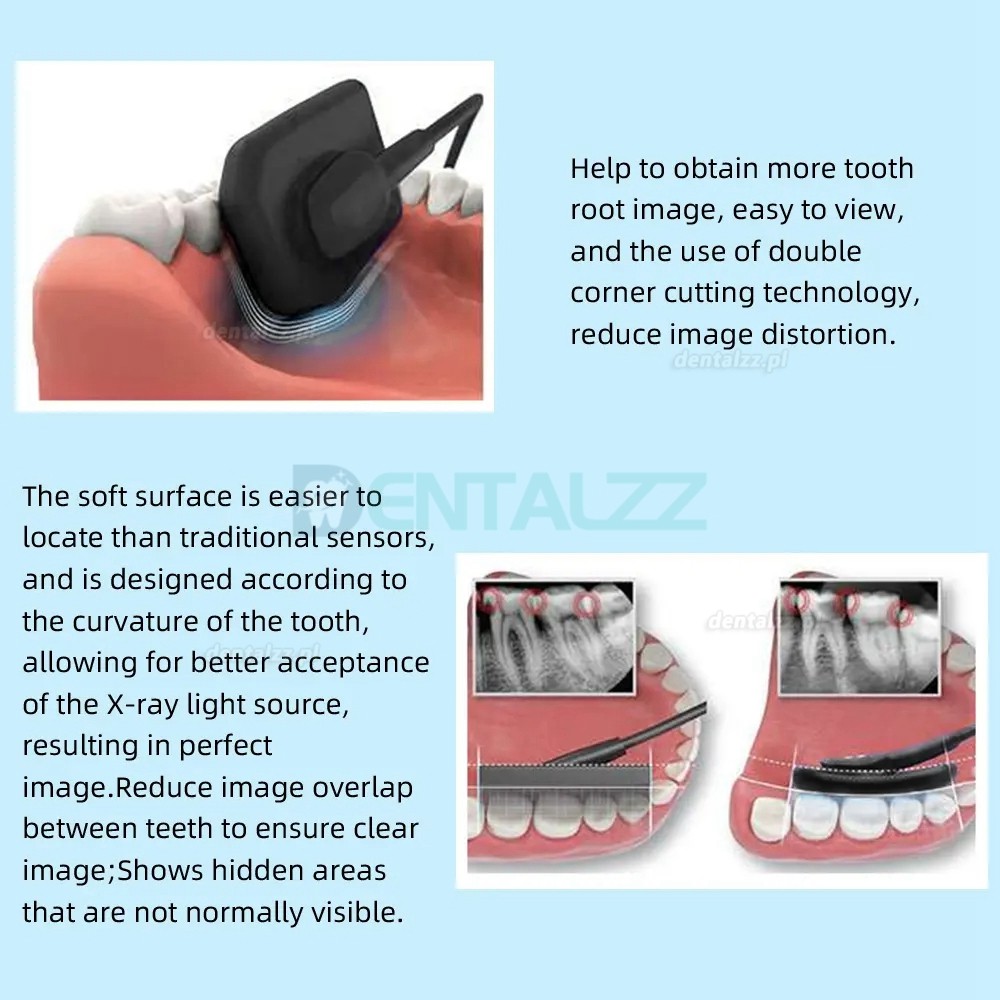 Cyfrowy czujnik stomatologiczny RVG system obrazowania wewnątrzustnego dentystycznego