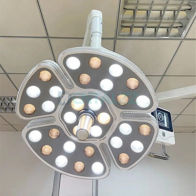 Sufitowa lampa stomatologiczna LED 32 diody LED bezcieniowa lampa chirurgiczna + ramię montowane na suficie KY-P139