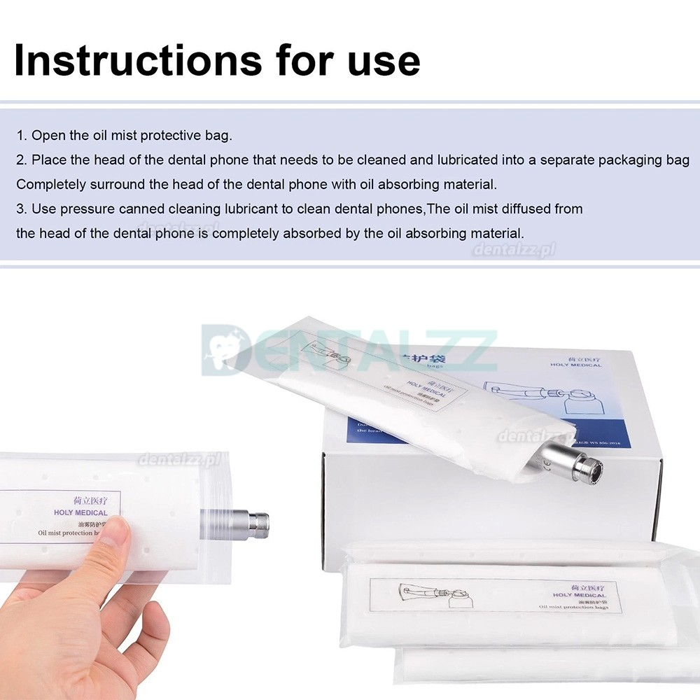 Worek Ochronny na Mgłę Olejową do Końc&oacute;wki Stomatologicznej System Smarowania